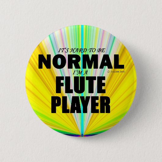 Badge Rond 5 Cm Joueur de flux normal (Devant)