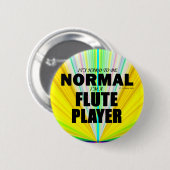 Badge Rond 5 Cm Joueur de flux normal (Devant & derrière)
