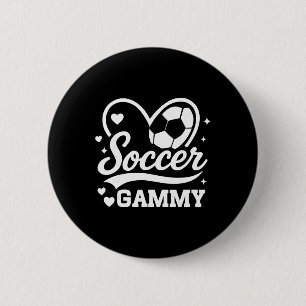 Badge Rond 5 Cm Joueur de foot cœur gâteux amour foot
