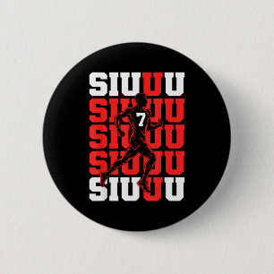 Badge Rond 5 Cm Joueur de football amateur Siuuuu drôle Amateurs d