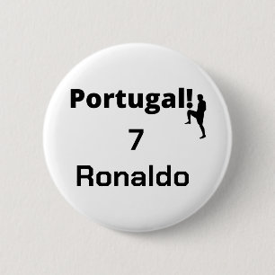 Badge Rond 5 Cm Joueur de football portugais personnalisable