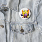 Badge Rond 5 Cm Joueur de Kacheek Faerieland (En situation)