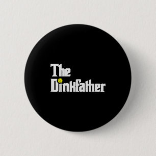 Badge Rond 5 Cm Joueur de pickleball papa drôle dink père jeu de m