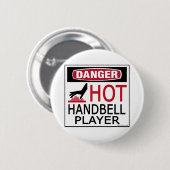 Badge Rond 5 Cm Joueur de poche à chaud (Devant & derrière)