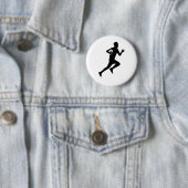 Badge Rond 5 Cm Joueur de rugby (En situation)