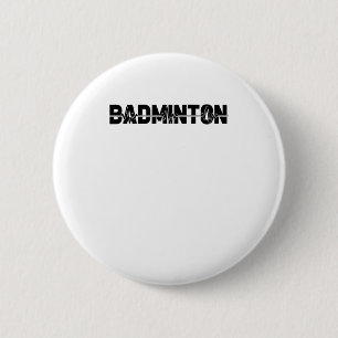 Badge Rond 5 Cm Joueur de Volant de badminton - Team Racquet Ekg H