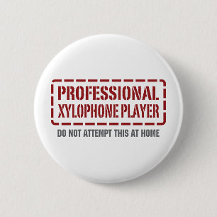 Badge Rond 5 Cm Joueur professionnel de xylophone