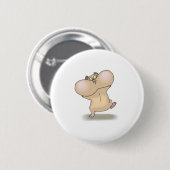 Badge Rond 5 Cm joufflu hamster aux joues dodues (Devant & derrière)