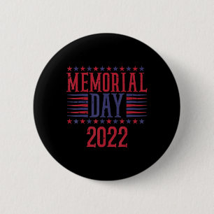 Badge Rond 5 Cm Jour commémoratif 2022 Vintage Patriotique Vétérin