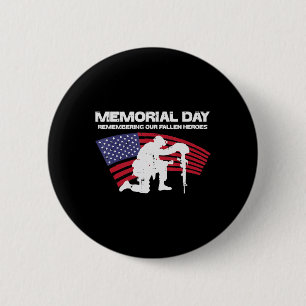 Badge Rond 5 Cm Jour commémoratif commémorant nos héros tombés Dra