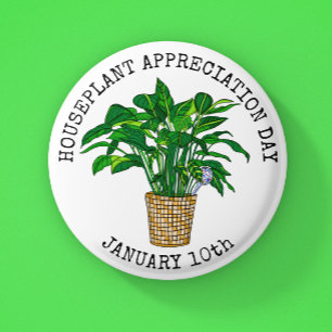 Badge Rond 5 Cm Jour d'appréciation de la maison - 10 janvier Bout