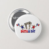 Badge Rond 5 Cm Jour de bastille ! (Devant & derrière)
