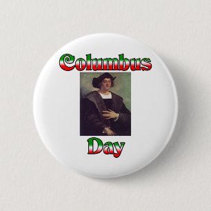 Badge Rond 5 Cm Jour de Columbus