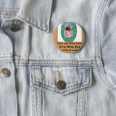 Badge Rond 5 Cm Jour de Groundhog (En situation)