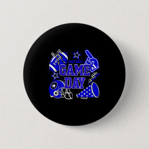 Badge Rond 5 Cm Jour de jeu Football Touchdown Saison Girls Team S