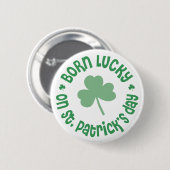 Badge Rond 5 Cm Jour de la Saint Patrick Anniversaire (Devant & derrière)
