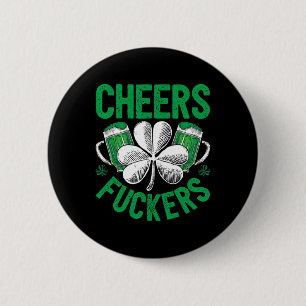 Badge Rond 5 Cm Jour de la Saint Patrick Fckers Hommes Femmes Bièr