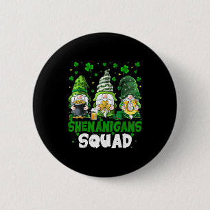 Badge Rond 5 Cm Jour de la Saint-Patrick gnomes équipée de la brig