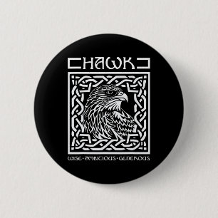 Badge Rond 5 Cm Jour de la Saint-Patrick Nœud Celtique Zodiaque Fa