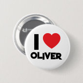 Badge Rond 5 Cm Jour de la Saint Valentin (Devant & derrière)