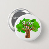Badge Rond 5 Cm Jour de l'Arbour (Devant & derrière)
