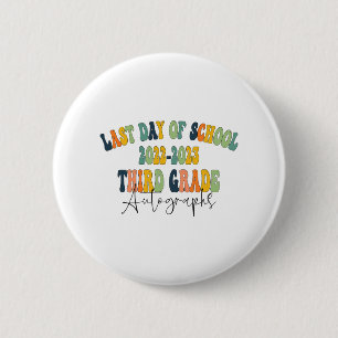 Badge Rond 5 Cm Jour De L'École 3E 3E Année Autographes 2023