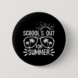 Badge Rond 5 Cm Jour De L'École Cadeaux Écoles Sorties Pour L'Été 