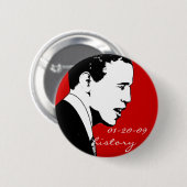 Badge Rond 5 Cm Jour de l'investiture (Devant & derrière)