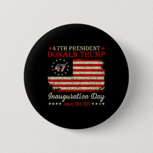Badge Rond 5 Cm Jour de l'investiture du président Donald Trump 20