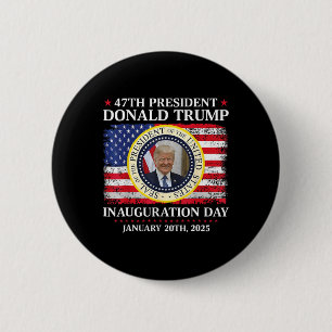 Badge Rond 5 Cm Jour de l'investiture du président Donald Trump 20