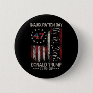 Badge Rond 5 Cm Jour de l'investiture du président Donald Trump 20
