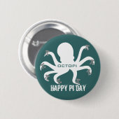 Badge Rond 5 Cm Jour de l'octopi (Devant & derrière)