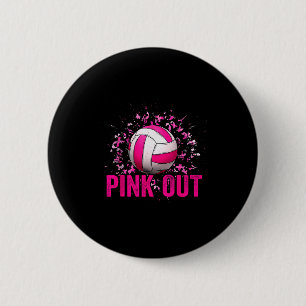 Badge Rond 5 Cm Jour de match de volley-ball Nk contre le cancer d