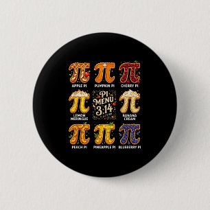 Badge Rond 5 Cm Jour de Pi 3.14 Menu Pi Drôle Menu Tarte aux Fruit