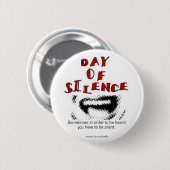 Badge Rond 5 Cm Jour de Pin de silence (Devant & derrière)