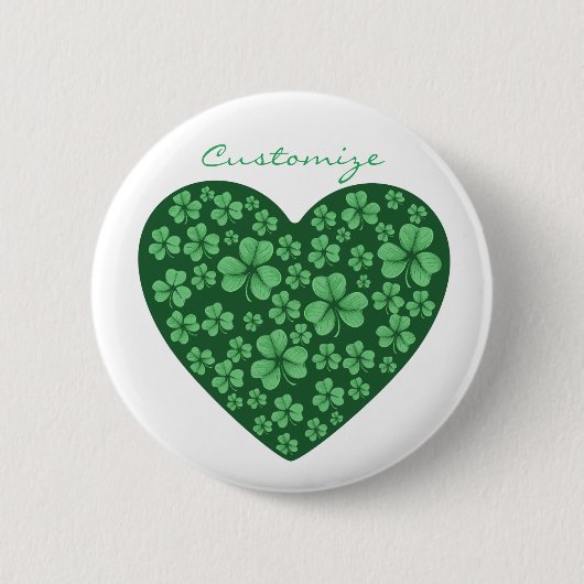 Badge Rond 5 Cm Jour de Saint Patrick (Devant)