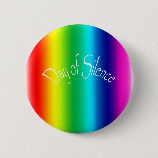 Badge Rond 5 Cm Jour de silence (Devant)