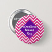 Badge Rond 5 Cm Jour des Femmes Internationale Moderne Taille pers (Devant & derrière)