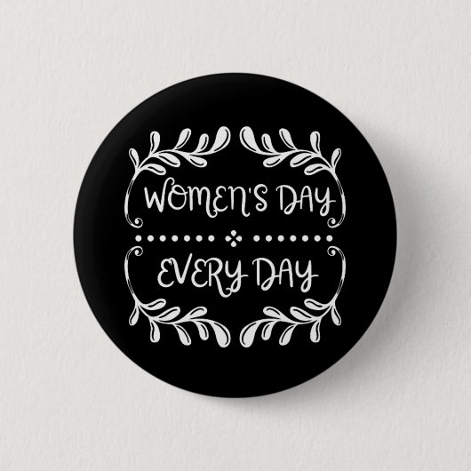 Badge Rond 5 Cm Jour des femmes tous les jours (Devant)