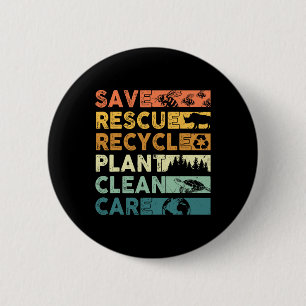 Badge Rond 5 Cm Jour des terres 2025 Enregistrer les abeilles Seco