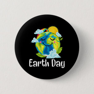 Badge Rond 5 Cm Jour des terres 2025 Restaurer Recyclage Enregistr