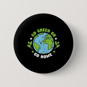 Badge Rond 5 Cm Jour des terres Devenez écolo De l'environnement O