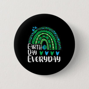 Badge Rond 5 Cm Jour des terres quotidien Jour des terres arc-en-c