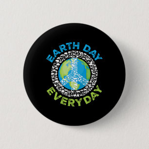 Badge Rond 5 Cm Jour des terres Quotidien Paix Terre Animaux Homme
