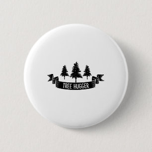 Badge Rond 5 Cm Jour des terres Tree Hugger