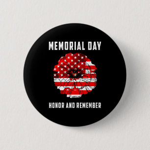 Badge Rond 5 Cm Jour des vétérans coquelicot rouge usa jour commém