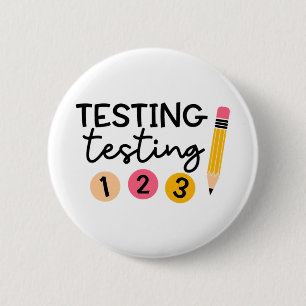 Badge Rond 5 Cm Jour d'essai Chemise Coordinateur de test Chemise