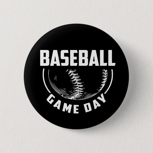 Badge Rond 5 Cm Jour du baseball (Devant)