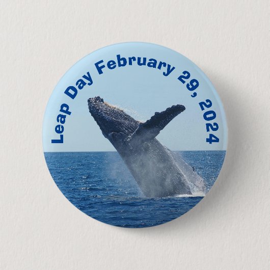 Badge Rond 5 Cm Jour du baut 29 février 2024 (Devant)