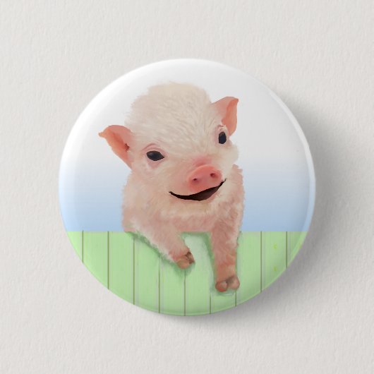 Badge Rond 5 Cm Jour du porc (Devant)